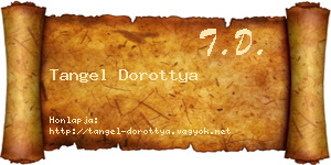 Tangel Dorottya névjegykártya